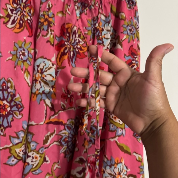 Vibrant Floral Maxi Skirt in Pink - Picture 3 of 6